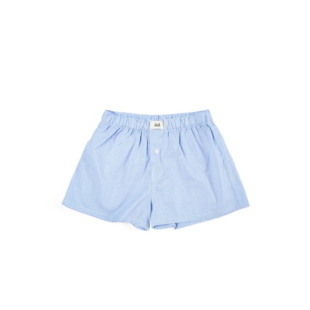 Oddli Boxers Light Blue Gingham XS/S